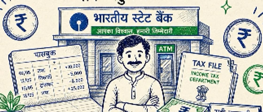 A bank counter, with the customer on the other side of it